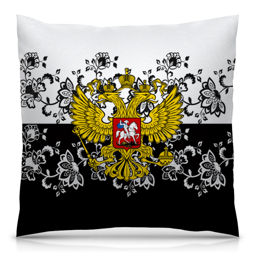 Заказать подушку в Москве. Подушка 40x40 см с полной запечаткой Узор и герб от THE_NISE  - готовые дизайны и нанесение принтов.