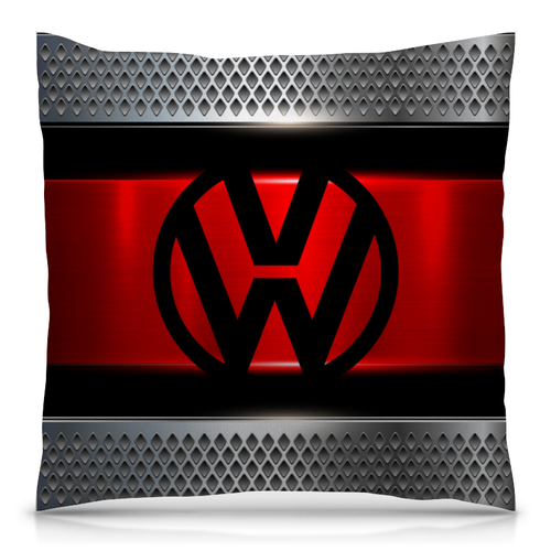 Заказать подушку в Москве. Подушка 40x40 см с полной запечаткой Volkswagen от THE_NISE  - готовые дизайны и нанесение принтов.