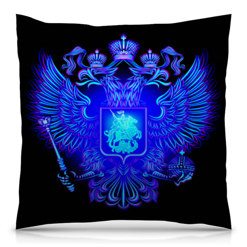 Заказать подушку в Москве. Подушка 40x40 см с полной запечаткой Герб России от THE_NISE  - готовые дизайны и нанесение принтов.