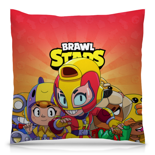 Заказать подушку в Москве. Подушка 40x40 см с полной запечаткой BRAWL STARS MAX  от geekbox - готовые дизайны и нанесение принтов.