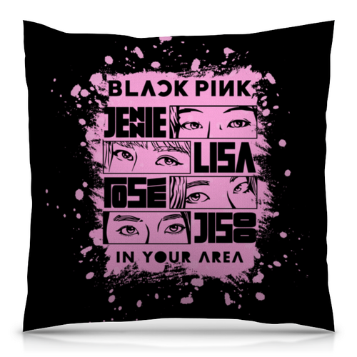 Заказать подушку в Москве. Подушка 40x40 см с полной запечаткой BLACKPINK от geekbox - готовые дизайны и нанесение принтов.