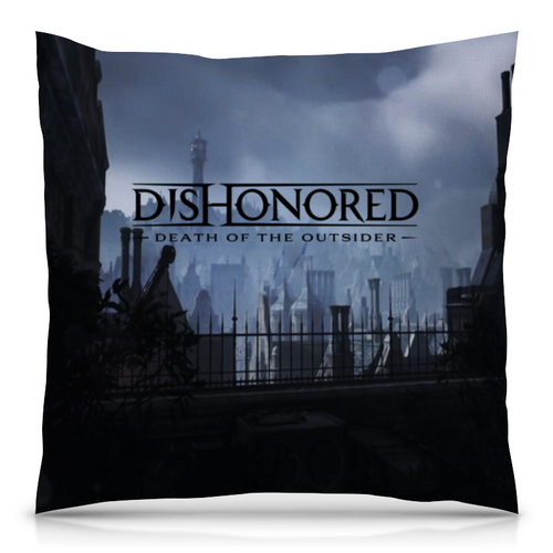 Заказать подушку в Москве. Подушка 40x40 см с полной запечаткой Dishonored от THE_NISE  - готовые дизайны и нанесение принтов.