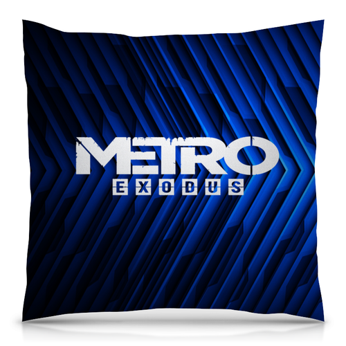Заказать подушку в Москве. Подушка 40x40 см с полной запечаткой Metro от THE_NISE  - готовые дизайны и нанесение принтов.
