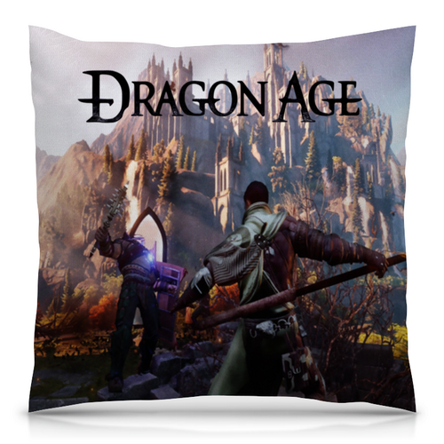 Заказать подушку в Москве. Подушка 40x40 см с полной запечаткой Dragon Age от THE_NISE  - готовые дизайны и нанесение принтов.