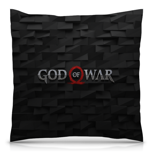 Заказать подушку в Москве. Подушка 40x40 см с полной запечаткой God of War от THE_NISE  - готовые дизайны и нанесение принтов.