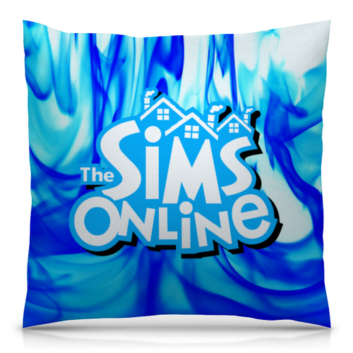 Заказать подушку в Москве. Подушка 40x40 см с полной запечаткой Sims Online от THE_NISE  - готовые дизайны и нанесение принтов.