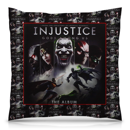 Заказать подушку в Москве. Подушка 40x40 см с полной запечаткой INJUSTICE от robus - готовые дизайны и нанесение принтов.
