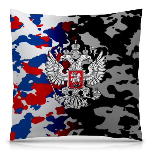 Заказать подушку в Москве. Подушка 40x40 см с полной запечаткой  Герб России от THE_NISE  - готовые дизайны и нанесение принтов.