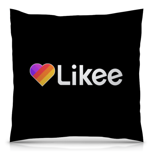 Заказать подушку в Москве. Подушка 40x40 см с полной запечаткой Likee  от DESIGNER   - готовые дизайны и нанесение принтов.