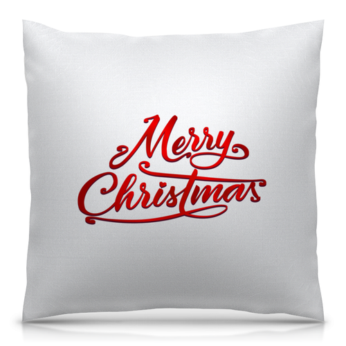 Заказать подушку в Москве. Подушка 40x40 см с полной запечаткой Merry Christmas от THE_NISE  - готовые дизайны и нанесение принтов.