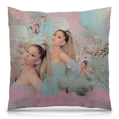 Заказать подушку в Москве. Подушка 40x40 см с полной запечаткой Ariana Grande от Al Mendal - готовые дизайны и нанесение принтов.