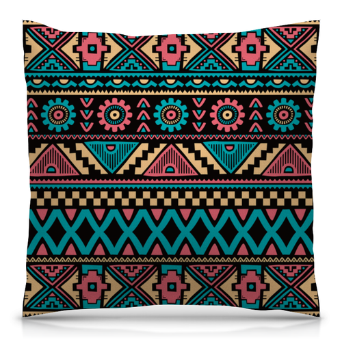 Заказать подушку в Москве. Подушка 40x40 см с полной запечаткой Красочный орнамент от THE_NISE  - готовые дизайны и нанесение принтов.