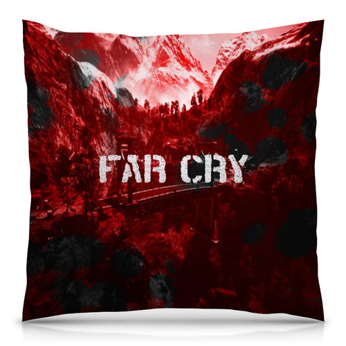 Заказать подушку в Москве. Подушка 40x40 см с полной запечаткой Far Cry от THE_NISE  - готовые дизайны и нанесение принтов.