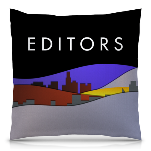Заказать подушку в Москве. Подушка 40x40 см с полной запечаткой Editors от geekbox - готовые дизайны и нанесение принтов.