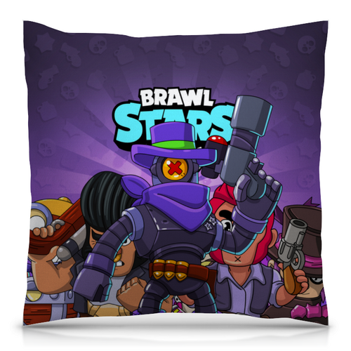 Заказать подушку в Москве. Подушка 40x40 см с полной запечаткой BRAWL STARS RICOCHET от geekbox - готовые дизайны и нанесение принтов.