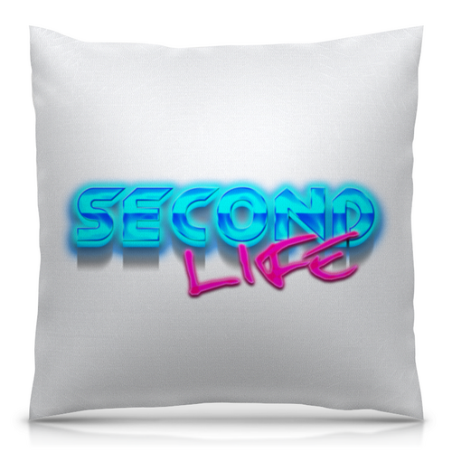 Заказать подушку в Москве. Подушка 40x40 см с полной запечаткой Second Life (вторая жизнь) от Дана Столыпина - готовые дизайны и нанесение принтов.