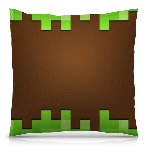 Заказать подушку в Москве. Подушка 40x40 см с полной запечаткой Minecraft      от T-shirt print  - готовые дизайны и нанесение принтов.