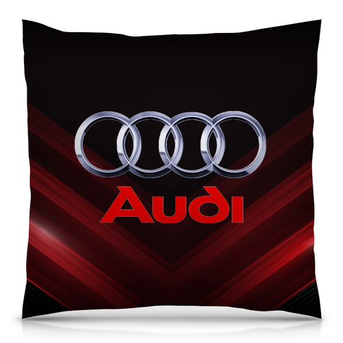 Заказать подушку в Москве. Подушка 40x40 см с полной запечаткой авто Audi от THE_NISE  - готовые дизайны и нанесение принтов.
