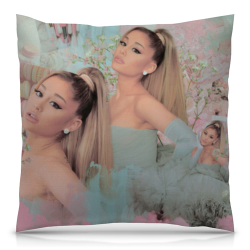 Заказать подушку в Москве. Подушка 40x40 см с полной запечаткой Ariana Grande от Al Mendal - готовые дизайны и нанесение принтов.