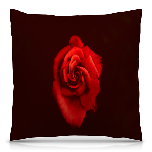 Заказать подушку в Москве. Подушка 40x40 см с полной запечаткой Красная роза от THE_NISE  - готовые дизайны и нанесение принтов.