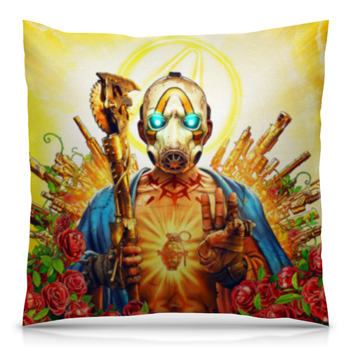 Заказать подушку в Москве. Подушка 40x40 см с полной запечаткой Borderlands  от geekbox - готовые дизайны и нанесение принтов.