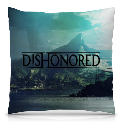 Заказать подушку в Москве. Подушка 40x40 см с полной запечаткой Dishonored от THE_NISE  - готовые дизайны и нанесение принтов.
