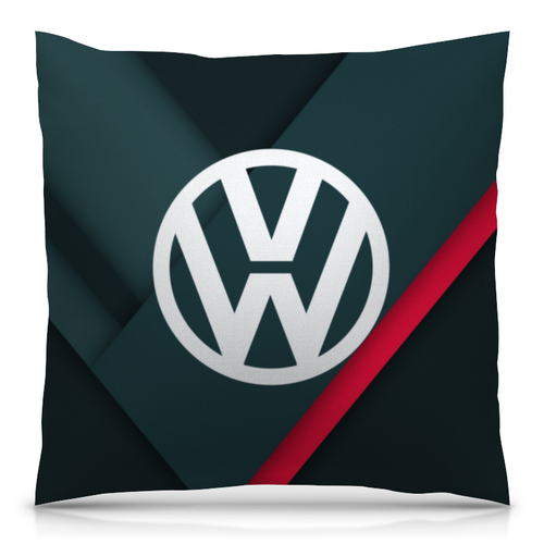 Заказать подушку в Москве. Подушка 40x40 см с полной запечаткой Volkswagen от THE_NISE  - готовые дизайны и нанесение принтов.