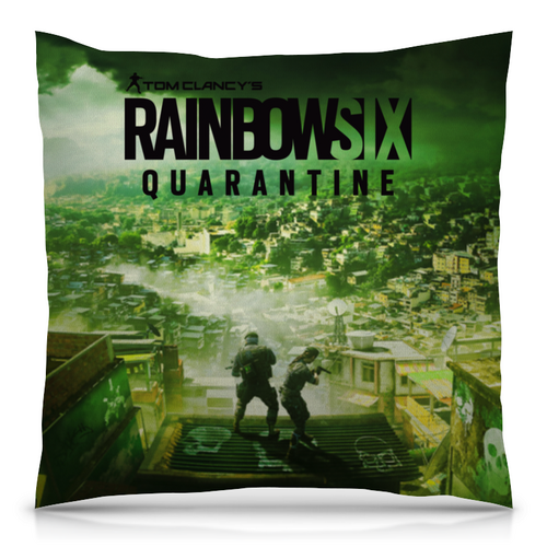 Заказать подушку в Москве. Подушка 40x40 см с полной запечаткой Rainbow Six Quarantine от THE_NISE  - готовые дизайны и нанесение принтов.