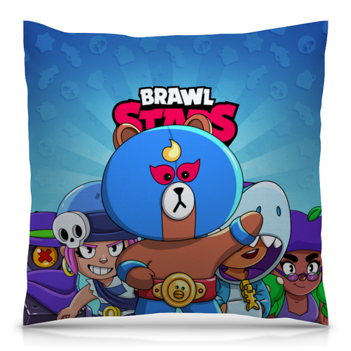 Заказать подушку в Москве. Подушка 40x40 см с полной запечаткой BRAWL STARS EL BROWN от geekbox - готовые дизайны и нанесение принтов.