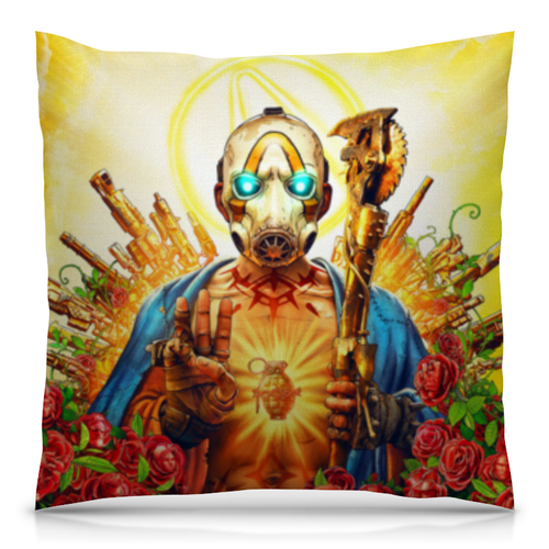 Заказать подушку в Москве. Подушка 40x40 см с полной запечаткой Borderlands  от geekbox - готовые дизайны и нанесение принтов.