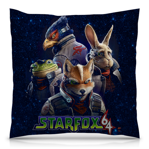 Заказать подушку в Москве. Подушка 40x40 см с полной запечаткой STAR FOX от robus - готовые дизайны и нанесение принтов.