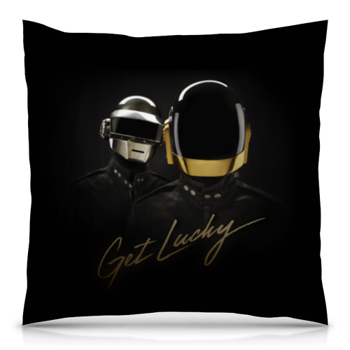 Заказать подушку в Москве. Подушка 40x40 см с полной запечаткой Daft Punk от geekbox - готовые дизайны и нанесение принтов.