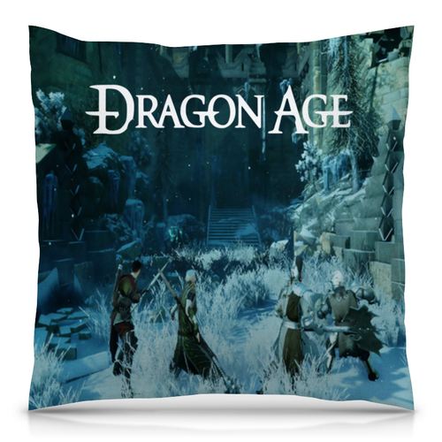 Заказать подушку в Москве. Подушка 40x40 см с полной запечаткой Dragon Age от THE_NISE  - готовые дизайны и нанесение принтов.