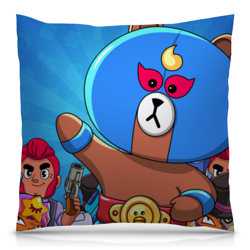 Заказать подушку в Москве. Подушка 40x40 см с полной запечаткой BRAWL STARS EL BROWN от geekbox - готовые дизайны и нанесение принтов.