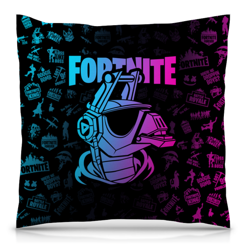 Заказать подушку в Москве. Подушка 40x40 см с полной запечаткой Fortnite, DJ Yonder от geekbox - готовые дизайны и нанесение принтов.