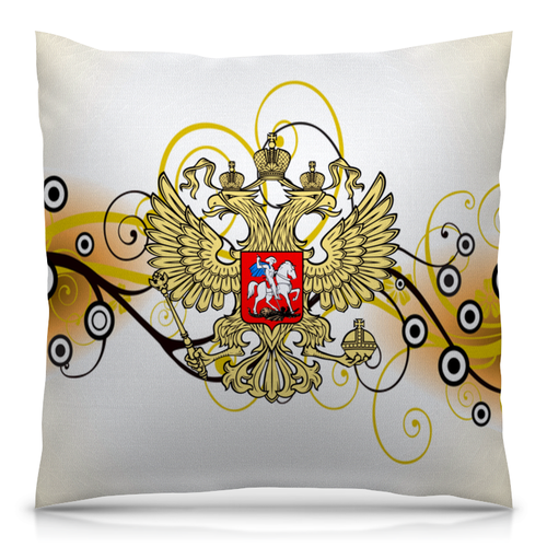 Заказать подушку в Москве. Подушка 40x40 см с полной запечаткой Герб РФ от THE_NISE  - готовые дизайны и нанесение принтов.