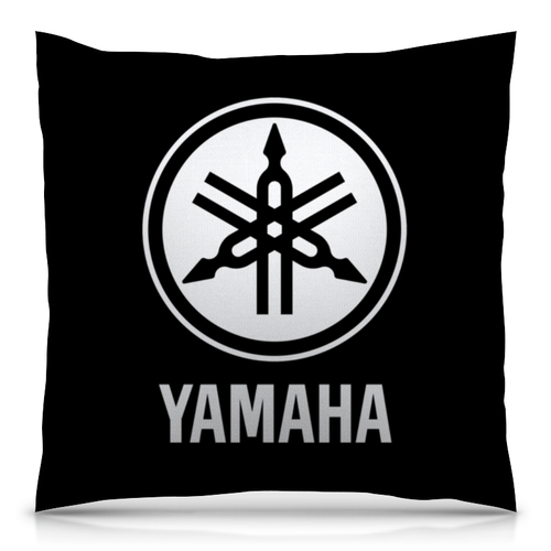 Заказать подушку в Москве. Подушка 40x40 см с полной запечаткой YAMAHA от DESIGNER   - готовые дизайны и нанесение принтов.