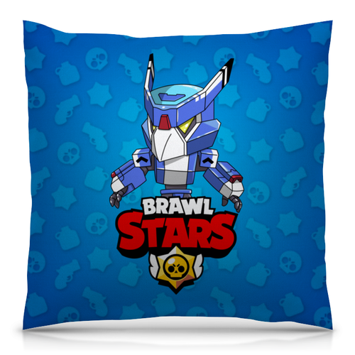 Заказать подушку в Москве. Подушка 40x40 см с полной запечаткой BRAWL STARS CROW от geekbox - готовые дизайны и нанесение принтов.