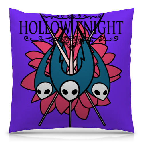 Заказать подушку в Москве. Подушка 40x40 см с полной запечаткой HOLLOW KNIGHT от robus - готовые дизайны и нанесение принтов.