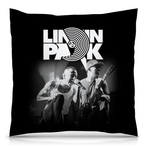 Заказать подушку в Москве. Подушка 40x40 см с полной запечаткой Linkin Park от geekbox - готовые дизайны и нанесение принтов.
