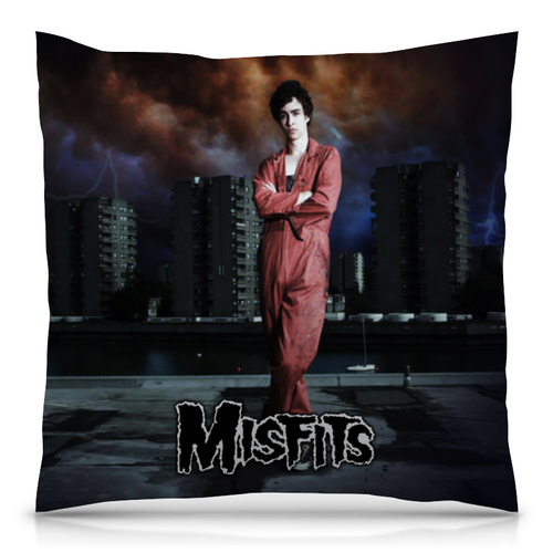 Заказать подушку в Москве. Подушка 40x40 см с полной запечаткой Misfits от THE_NISE  - готовые дизайны и нанесение принтов.