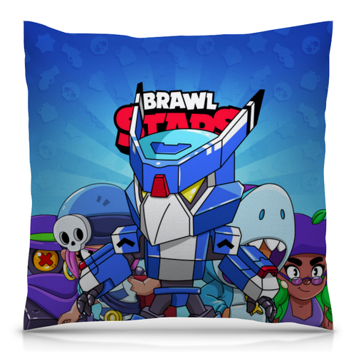 Заказать подушку в Москве. Подушка 40x40 см с полной запечаткой BRAWL STARS CROW от geekbox - готовые дизайны и нанесение принтов.