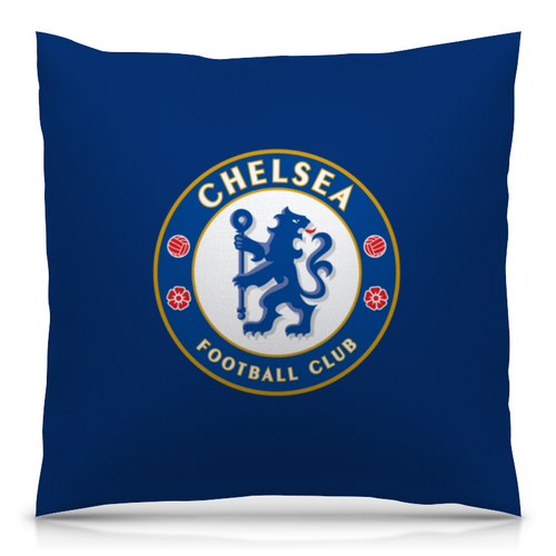 Заказать подушку в Москве. Подушка 40x40 см с полной запечаткой Chelsea FC от THE_NISE  - готовые дизайны и нанесение принтов.