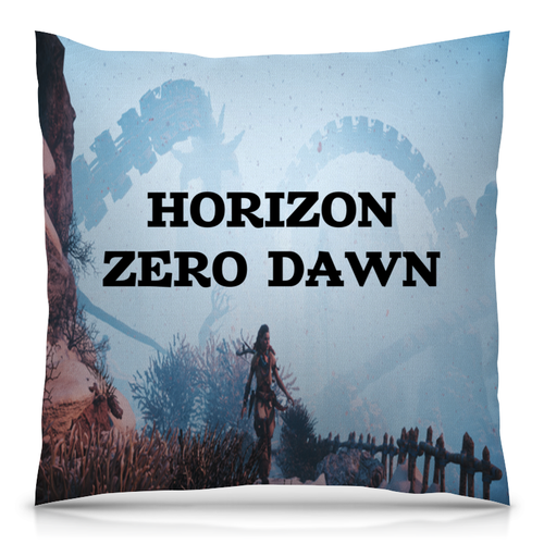 Заказать подушку в Москве. Подушка 40x40 см с полной запечаткой Horizon Zero Dawn от THE_NISE  - готовые дизайны и нанесение принтов.