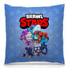 Заказать подушку в Москве. Подушка 40x40 см с полной запечаткой BRAWL STARS от geekbox - готовые дизайны и нанесение принтов.