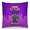 Заказать подушку в Москве. Подушка 40x40 см с полной запечаткой BRAWL STARS ROSA от geekbox - готовые дизайны и нанесение принтов.
