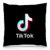 Заказать подушку в Москве. Подушка 40x40 см с полной запечаткой TikTok  от DESIGNER   - готовые дизайны и нанесение принтов.