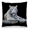 Заказать подушку в Москве. Подушка 40x40 см с полной запечаткой Белый тигр от THE_NISE  - готовые дизайны и нанесение принтов.