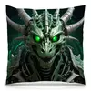 Заказать подушку в Москве. Подушка 40x40 см с полной запечаткой Зеленый дракон киборг от Dakini | Art  - готовые дизайны и нанесение принтов.