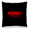 Заказать подушку в Москве. Подушка 40x40 см с полной запечаткой Metro от THE_NISE  - готовые дизайны и нанесение принтов.